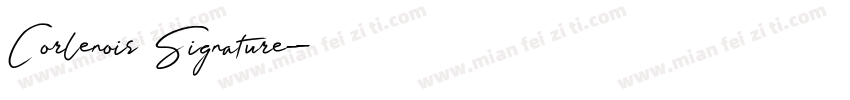 Corlenois Signature字体转换